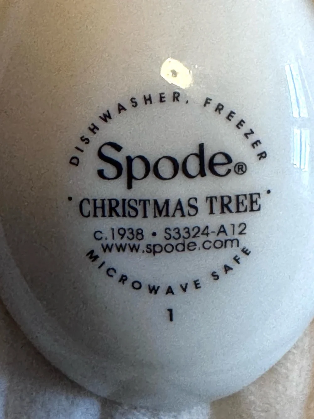 Spode Christmas Tree Ceramic Measuring Spoon Set | Original Box